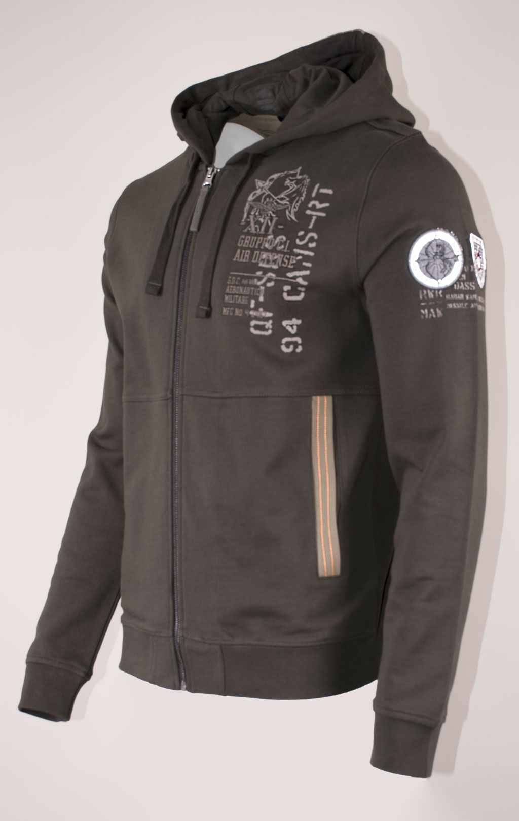 Толстовка с капюшоном AERONAUTICA MILITARE FW 24/25/TR dark musk (FE 1952) 