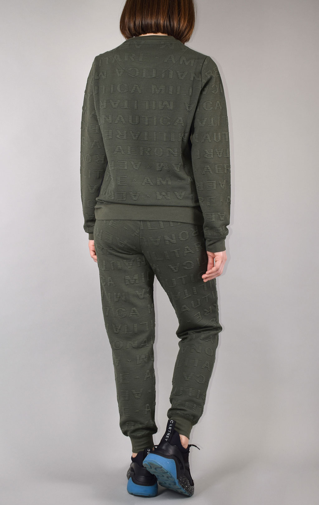 Женский свитшот AERONAUTICA MILITARE FW 19/20 verde militare (FE 1451) 