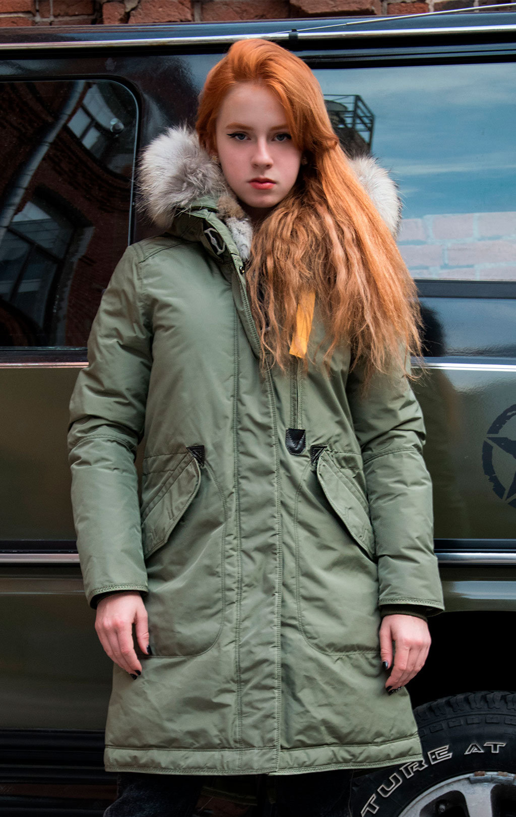 Женская парка PARAJUMPERS TANK FW 19/20 military 