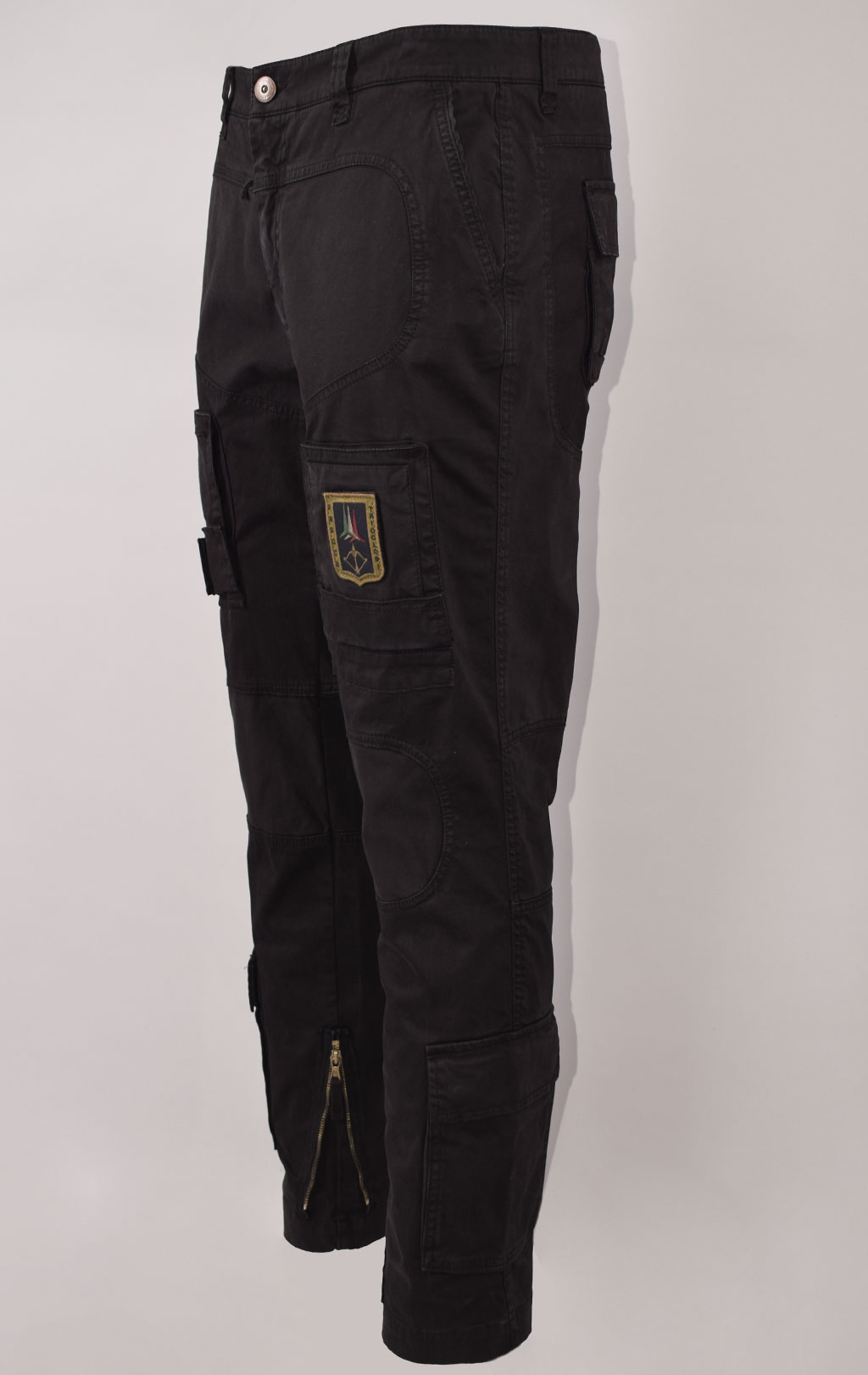 Брюки-карго AERONAUTICA MILITARE ANTI-G плотные FW 23/24/AL jet black (PA 1557) 