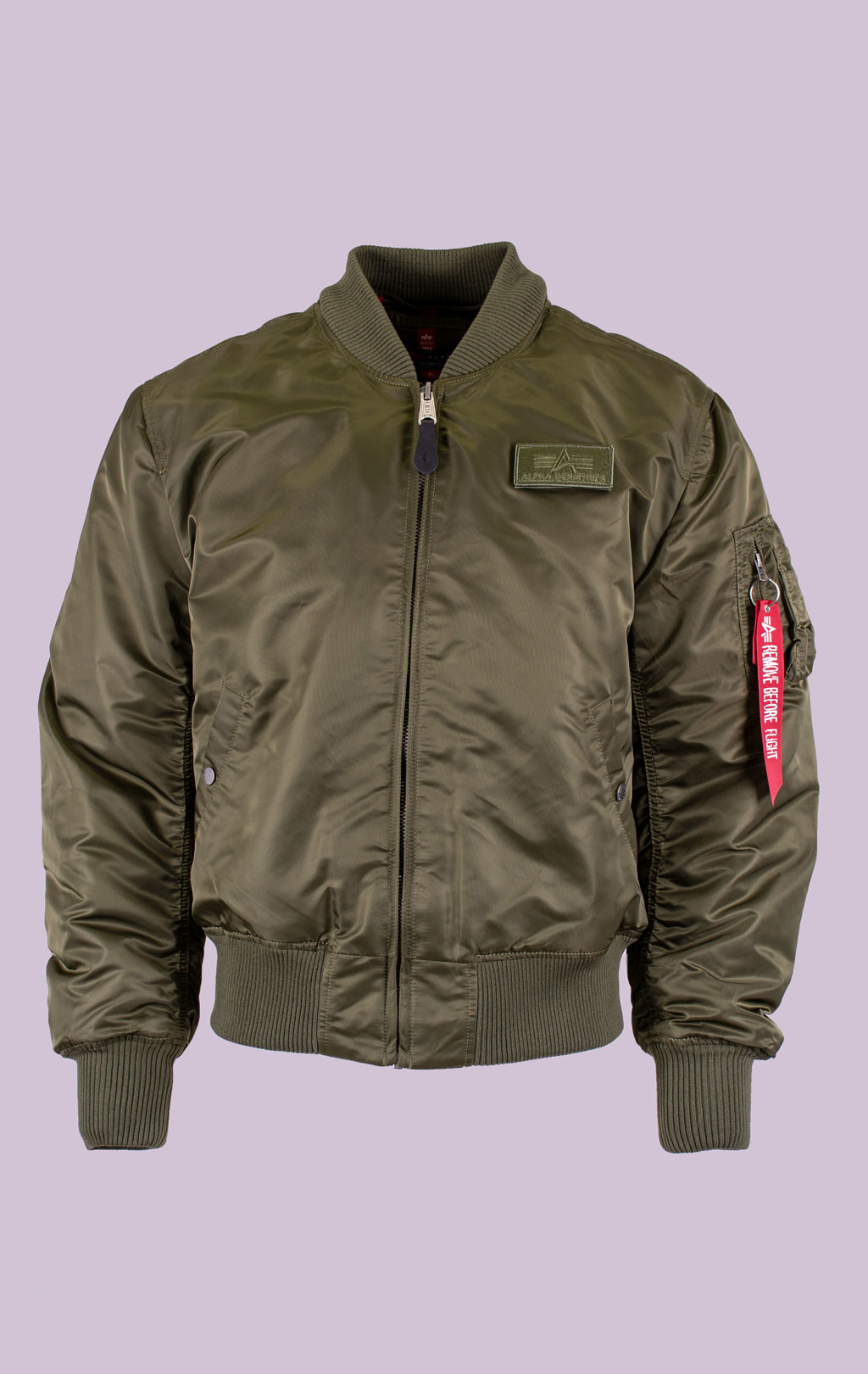 Куртка-бомбер лётная ALPHA INDUSTRIES MA-1 D-Tec big size sage green 
