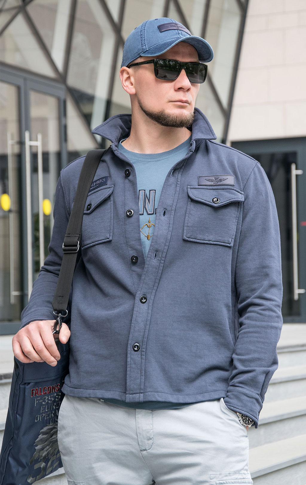 Ветровка AERONAUTICA MILITARE SS 23 m/TR blue navy (AC 010)