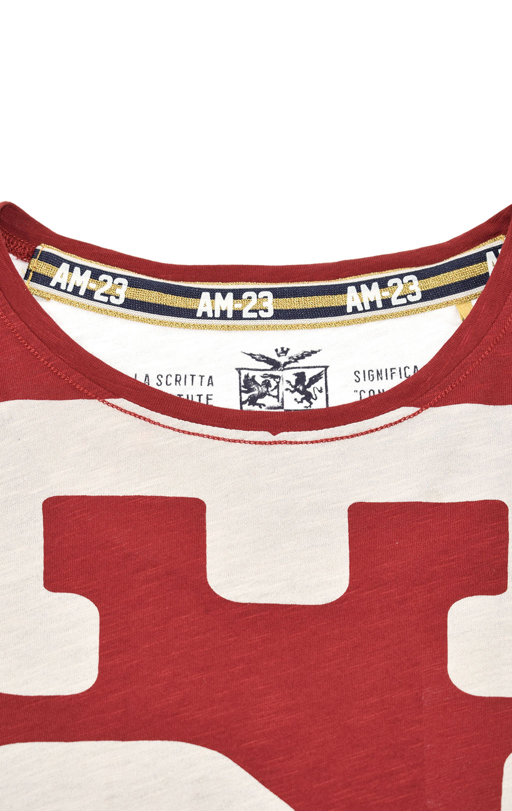 Женская футболка AERONAUTICA MILITARE SS 20/PT rosso (TS 1742) 