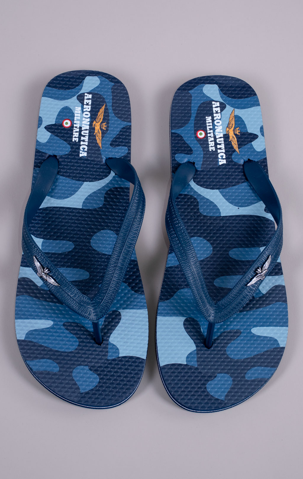Шлёпанцы AERONAUTICA MILITARE (SC 0243) SS 26/CN camouflage blue 