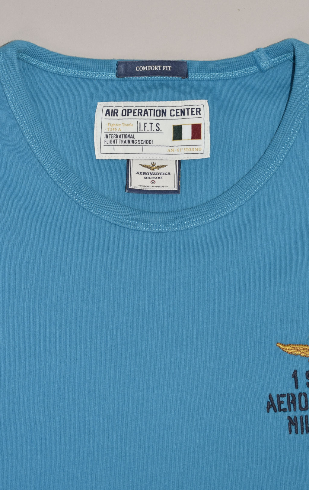 Футболка AERONAUTICA MILITARE SS 23/TR azzurro (TS 2053) 