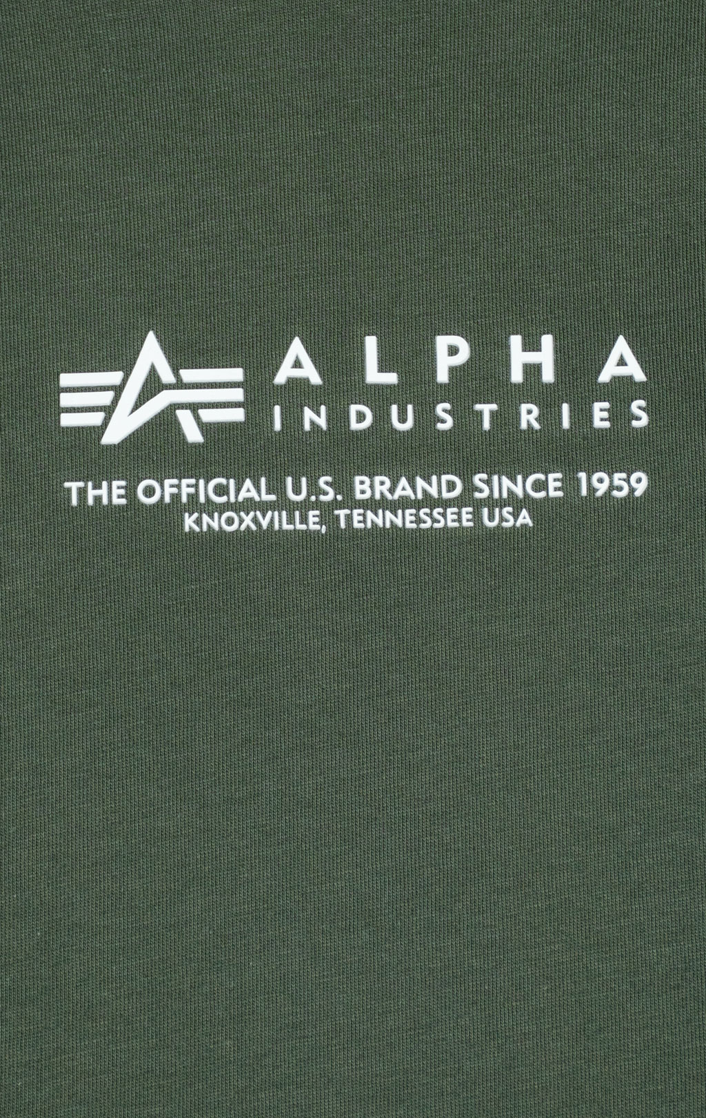 Футболка ALPHA INDUSTRIES ALPHA WORDING T dark olive 