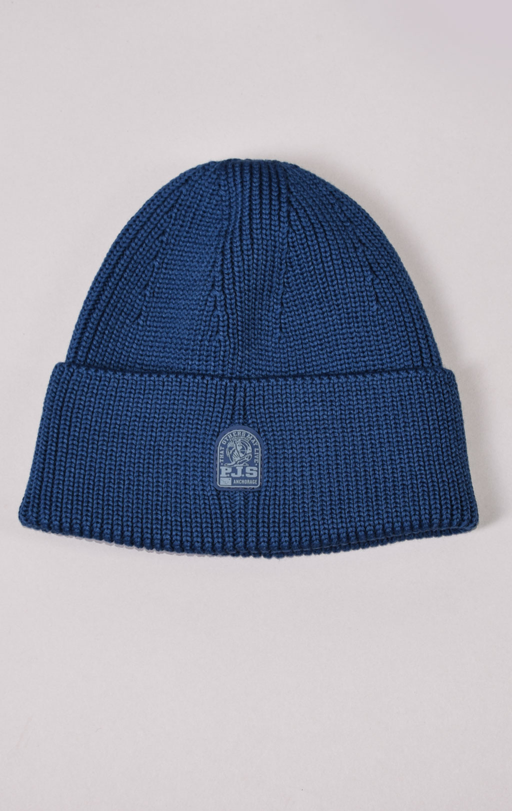 Шапка вязаная PARAJUMPERS PLAIN BEANIE FW 21/22 mallard blue 