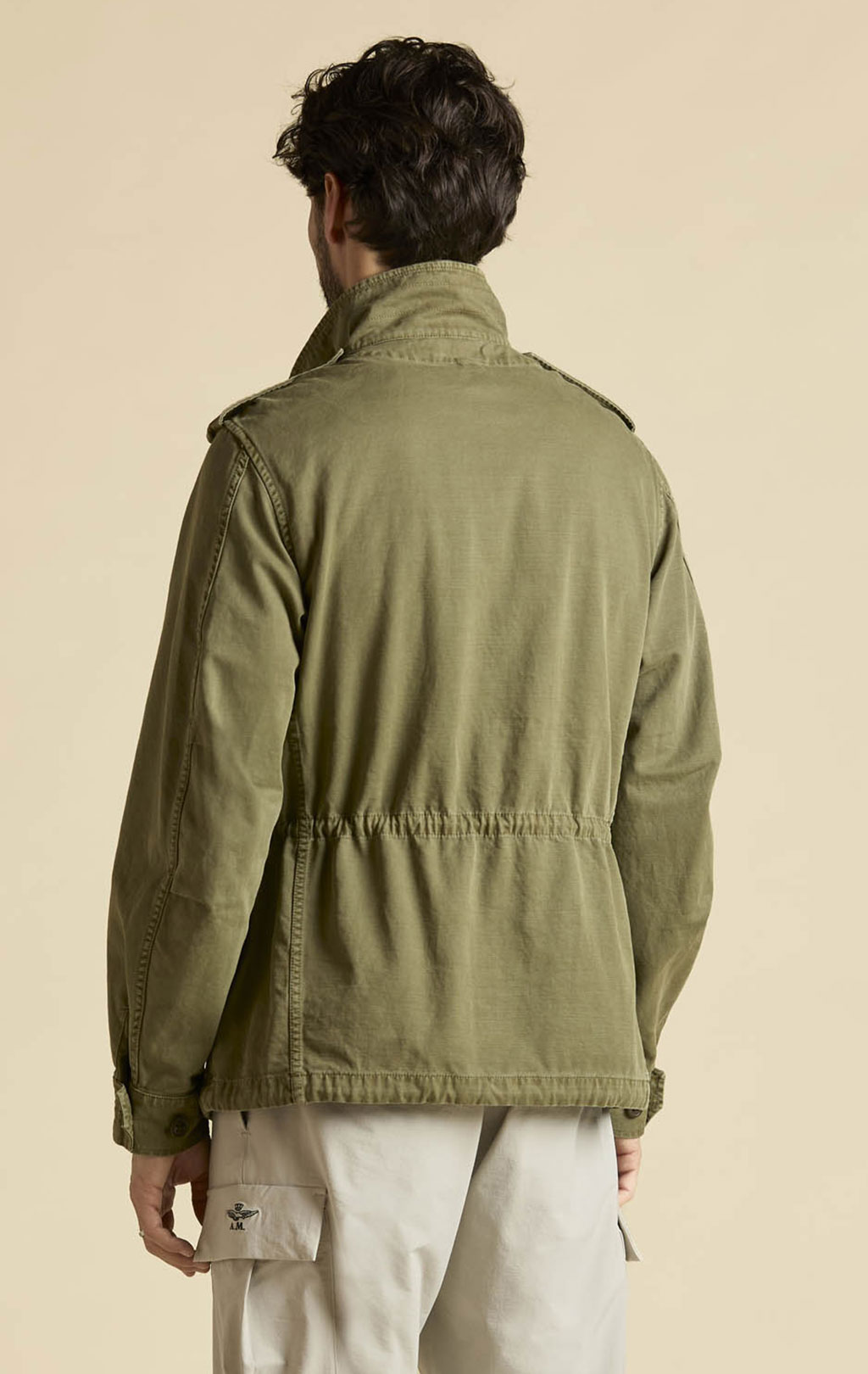 Ветровка M-65 AERONAUTICA MILITARE big size SS 26/IN lichen green (AB 3044) 