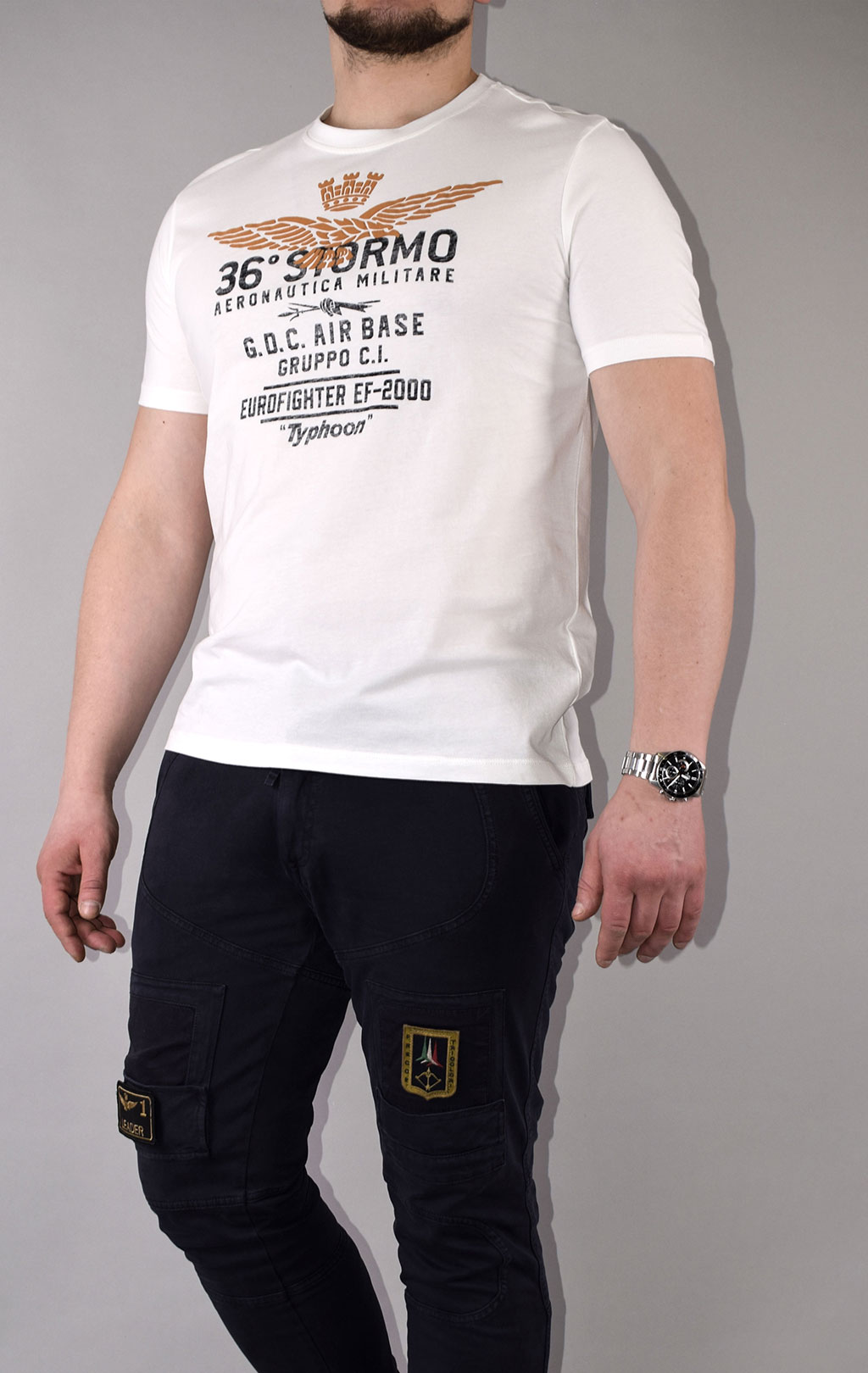 Футболка AERONAUTICA MILITARE SS 21/TR off white (TS 1867) 