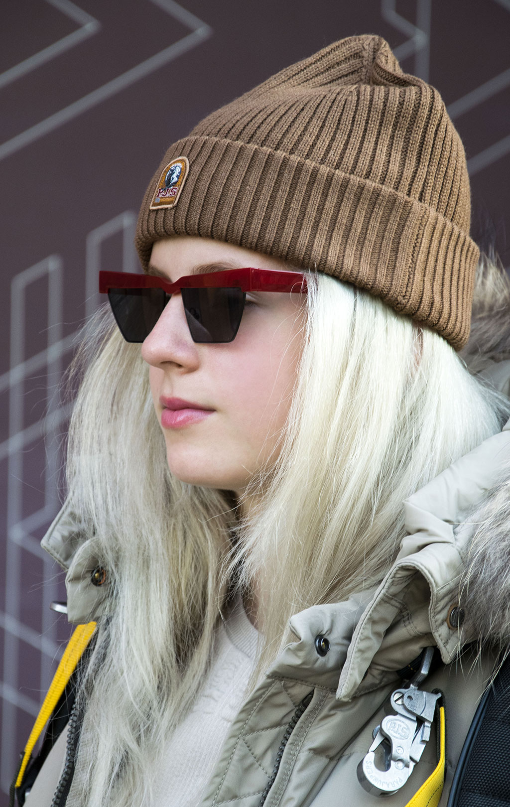 Шапка вязаная PARAJUMPERS RIB HAT FW 21/22 toffee 