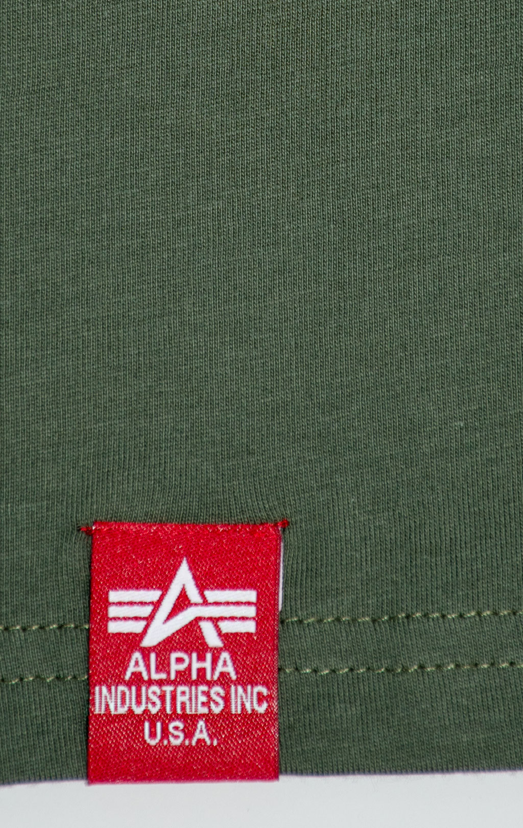 Футболка ALPHA INDUSTRIES ALPHA WORDING T dark olive 