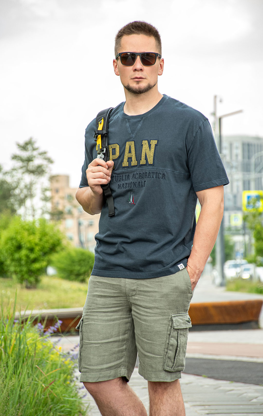 Футболка AERONAUTICA MILITARE SS 26/IN blue navy (TS 2519) 