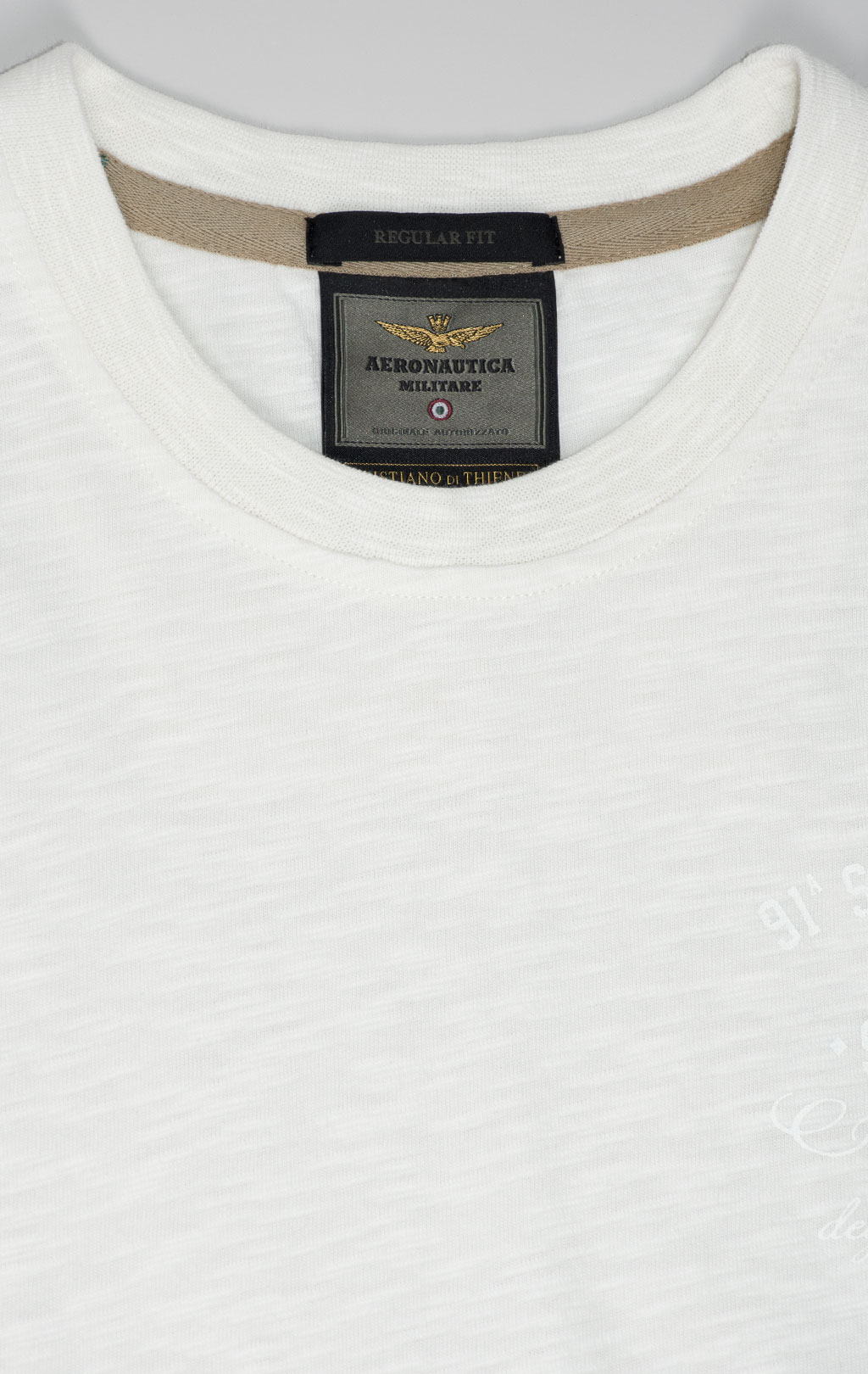 Футболка AERONAUTICA MILITARE SS 25 m/TR milk white (TS 2426) 