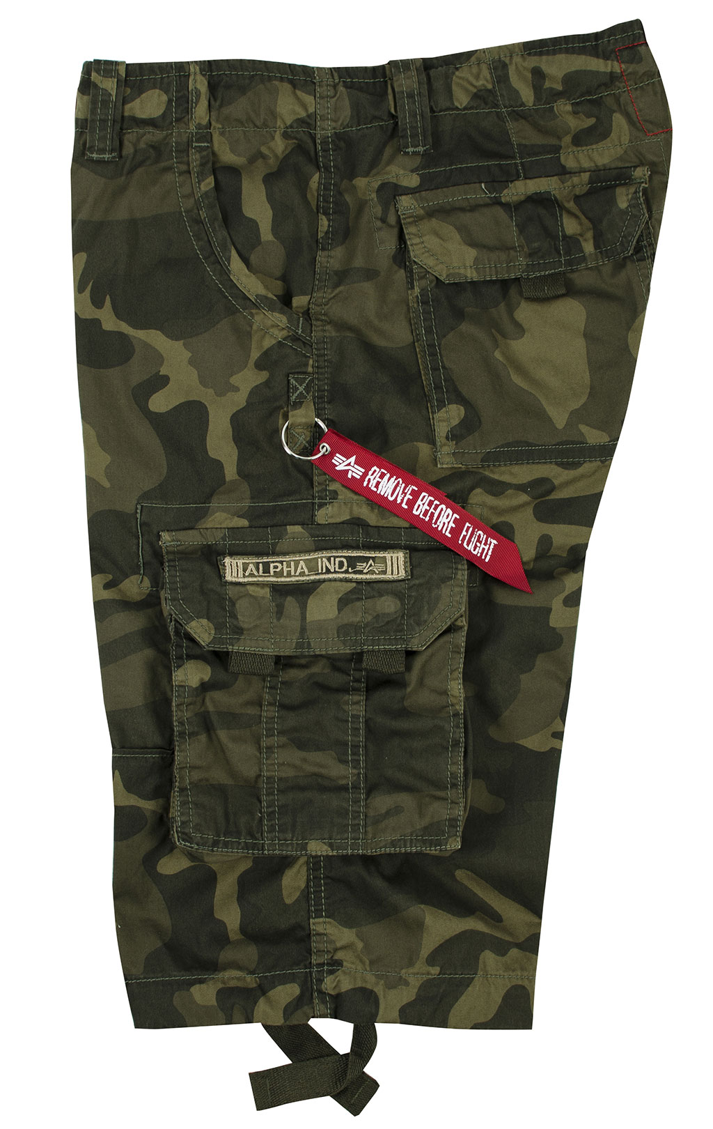 Шорты ALPHA INDUSTRIES JET olive camo 