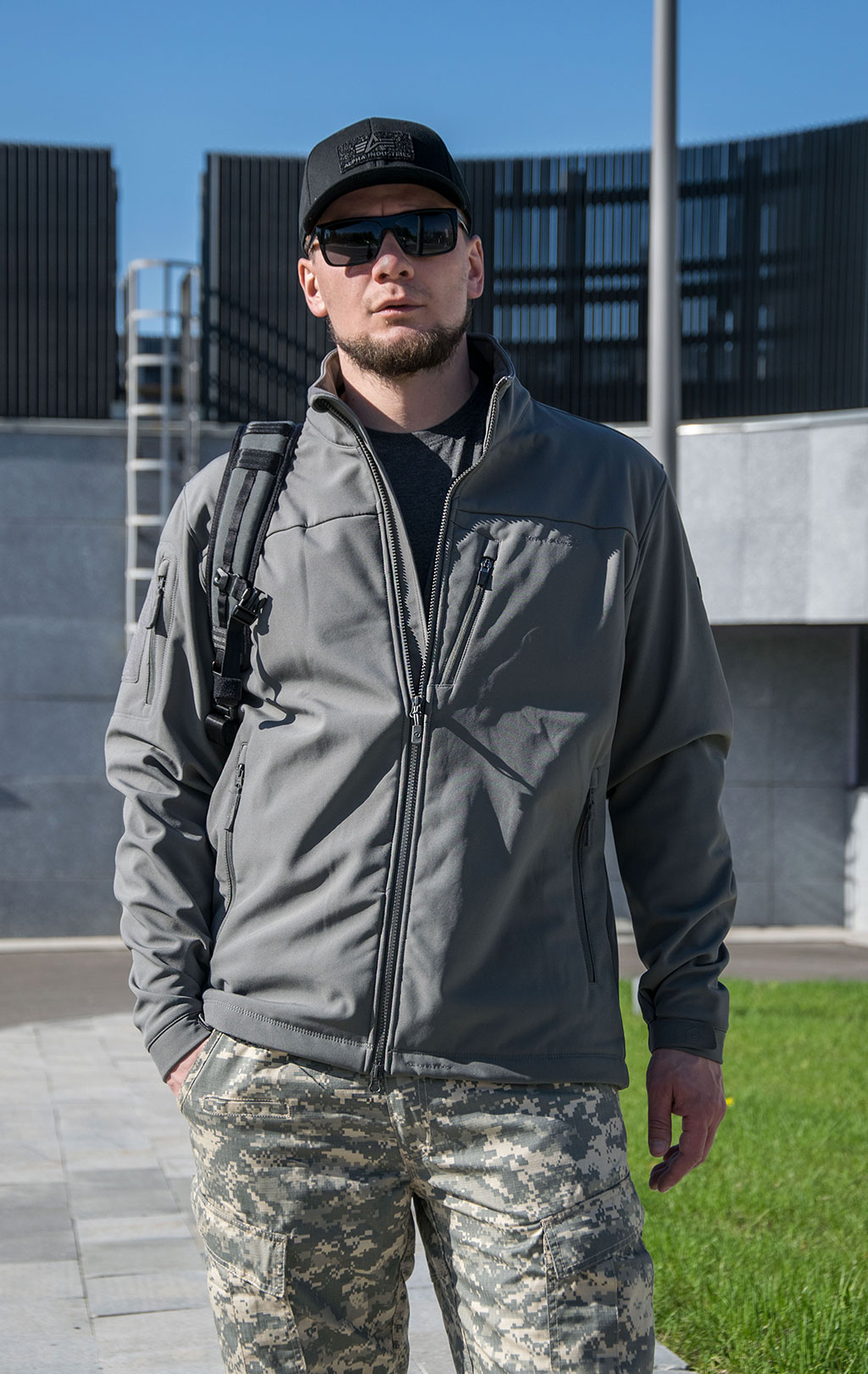 Куртка тактическая softshell Pentagon REINER 2.0 Soft Shell grey wolf 08012 