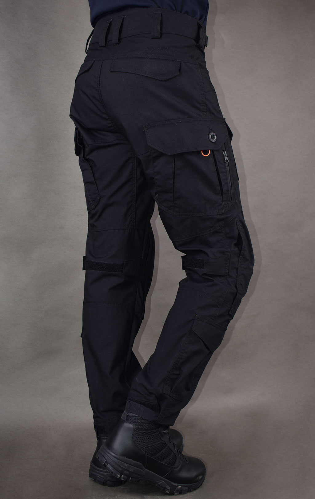 Брюки тактические Pentagon WOLF хлопок35%/полиэстер65% Rip-Stop stretch black 05031 