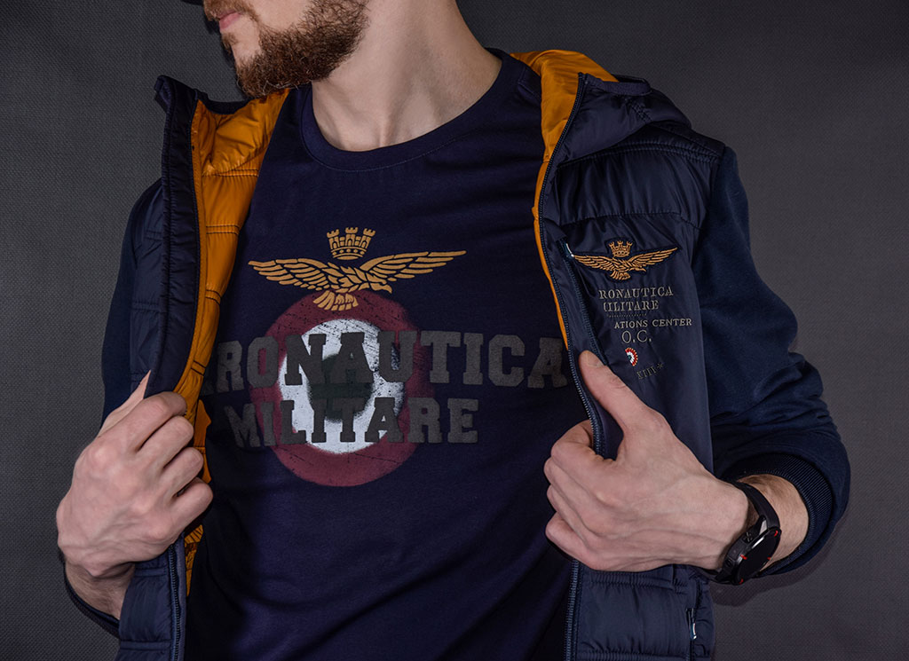 Футболка AERONAUTICA MILITARE SS 19/PT blue navy (TS 1617) 