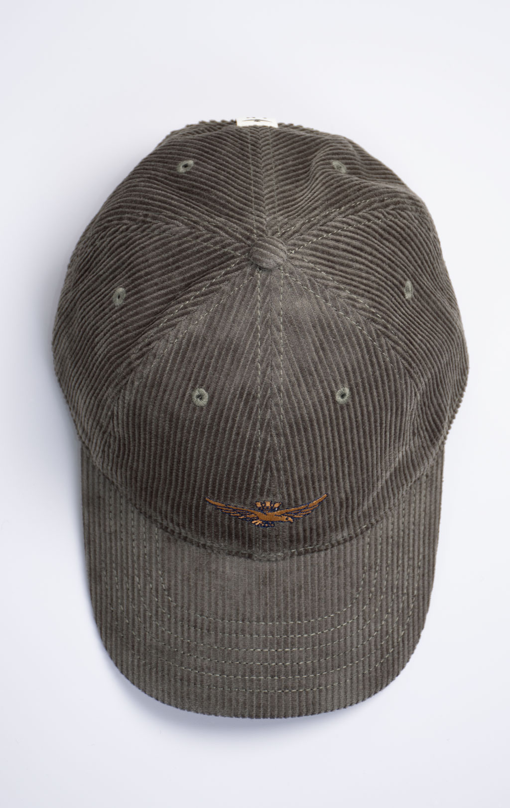 Бейсболка AERONAUTICA MILITARE вельвет FW 26/27/CN field green (HA 1262) 