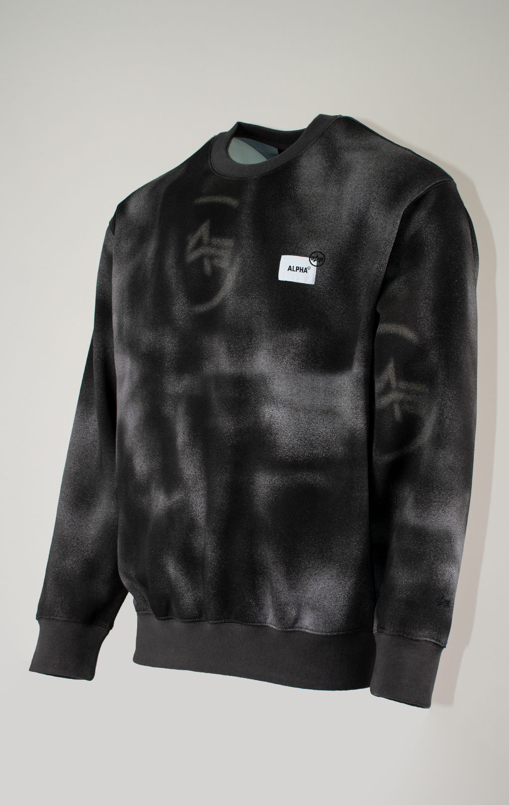 Свитшот ALPHA INDUSTRIES UNFRM WASHED CREWNECK FW 25/26 gray M001135 