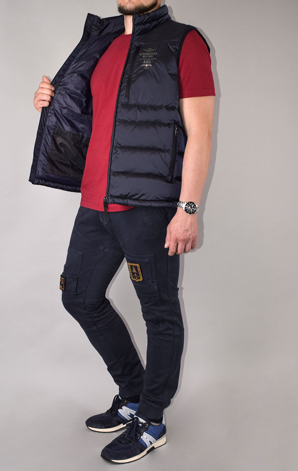 Жилет AERONAUTICA MILITARE FW 20/21/CN blue navy (AB 1894) 