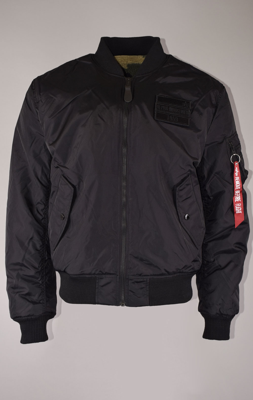 Куртка-бомбер лётная ALPHA INDUSTRIES FLC REV MA-1 black 