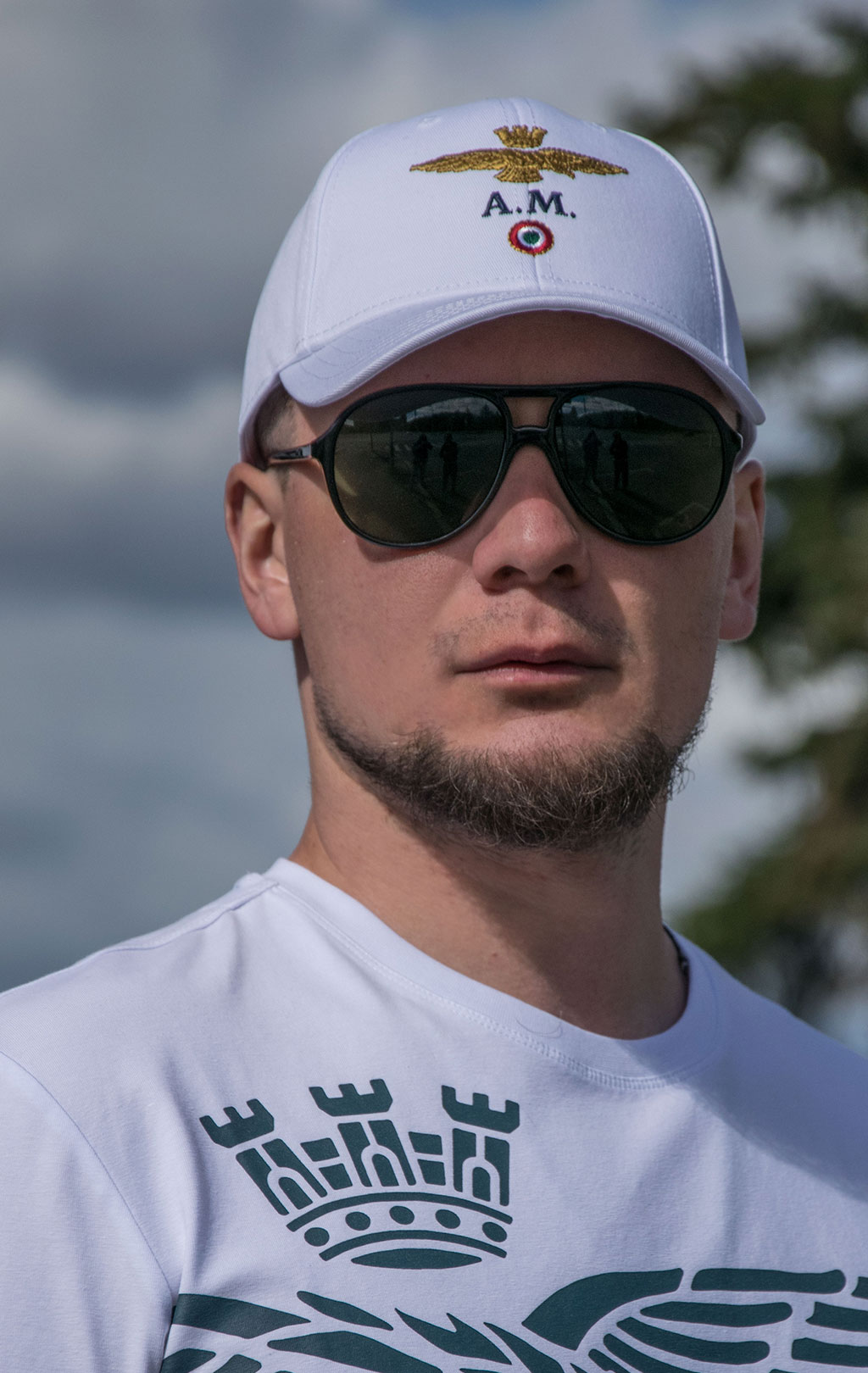 Бейсболка AERONAUTICA MILITARE SS 22/CN off white (HA 1100)