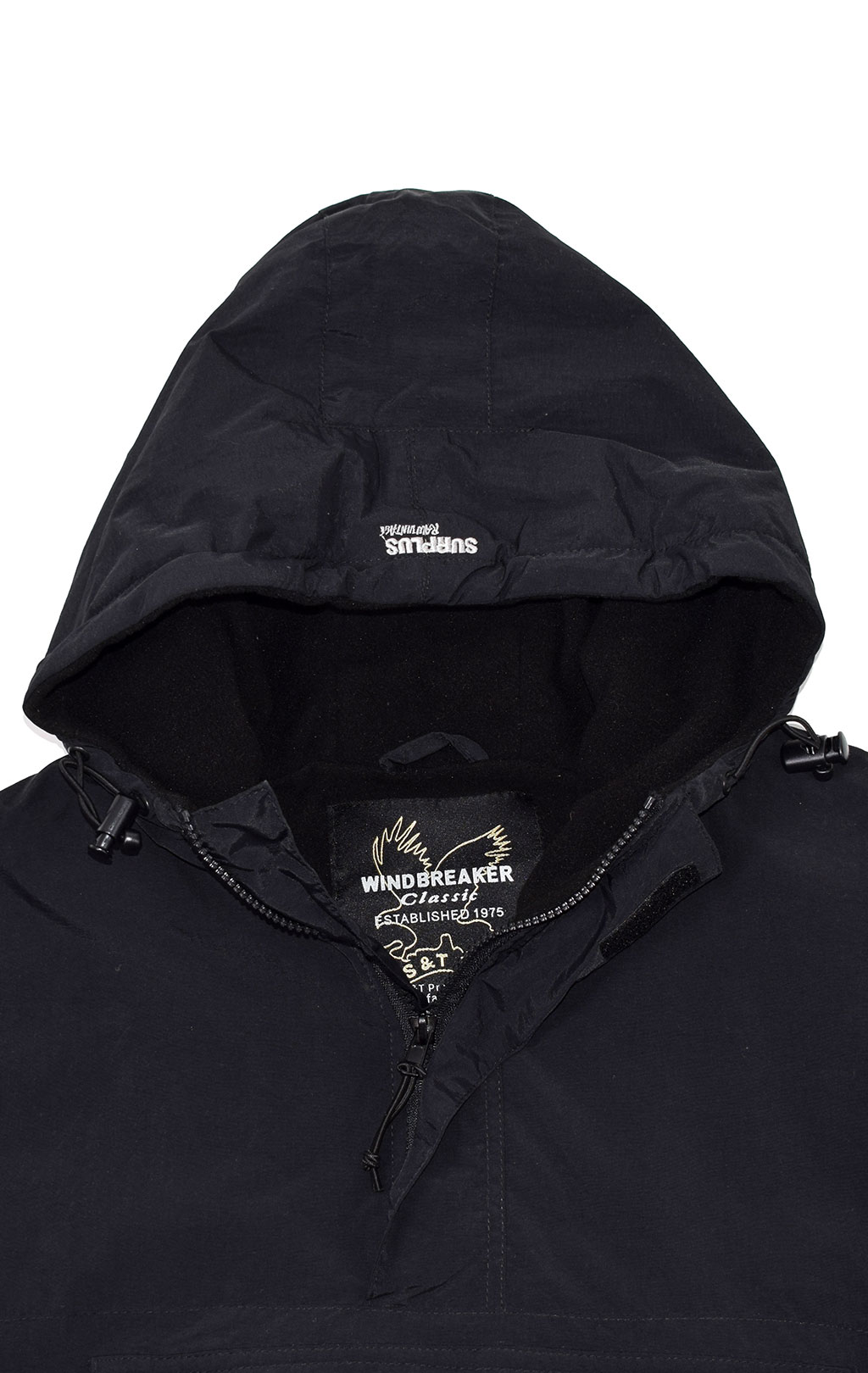 Анорак Surplus WINDBREAKER big size black 