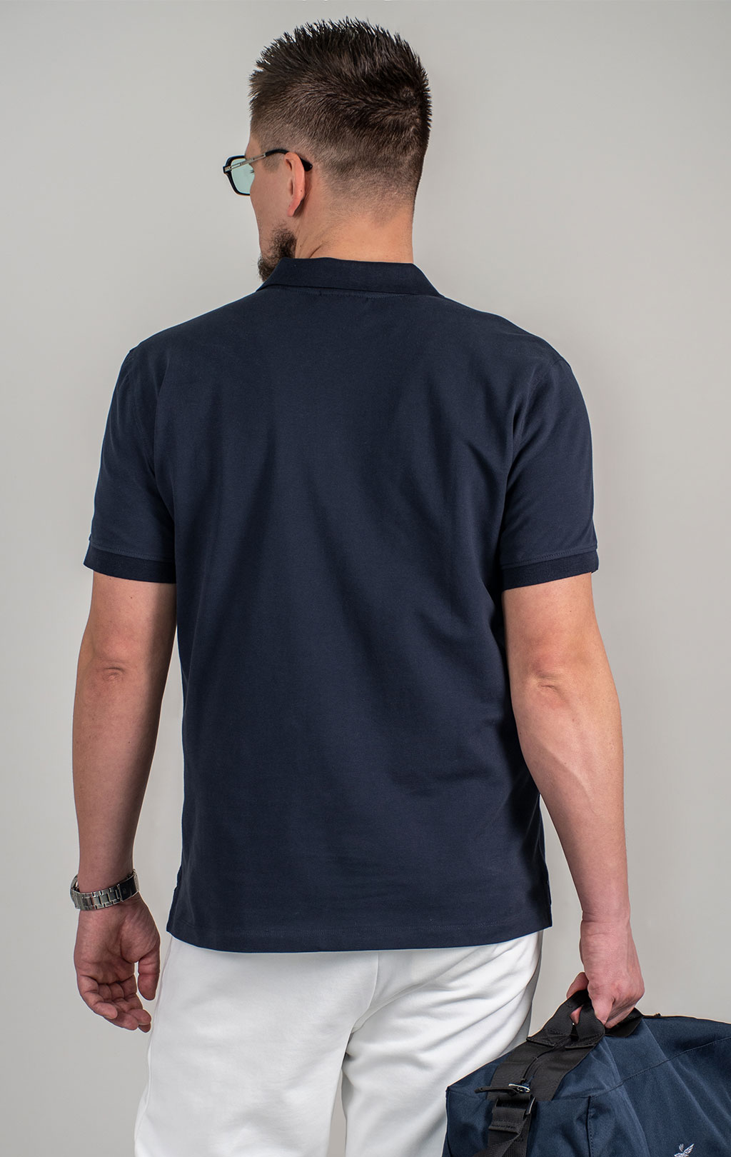Футболка-поло AERONAUTICA MILITARE SS 25 m/BD blue navy (PO 1843) 
