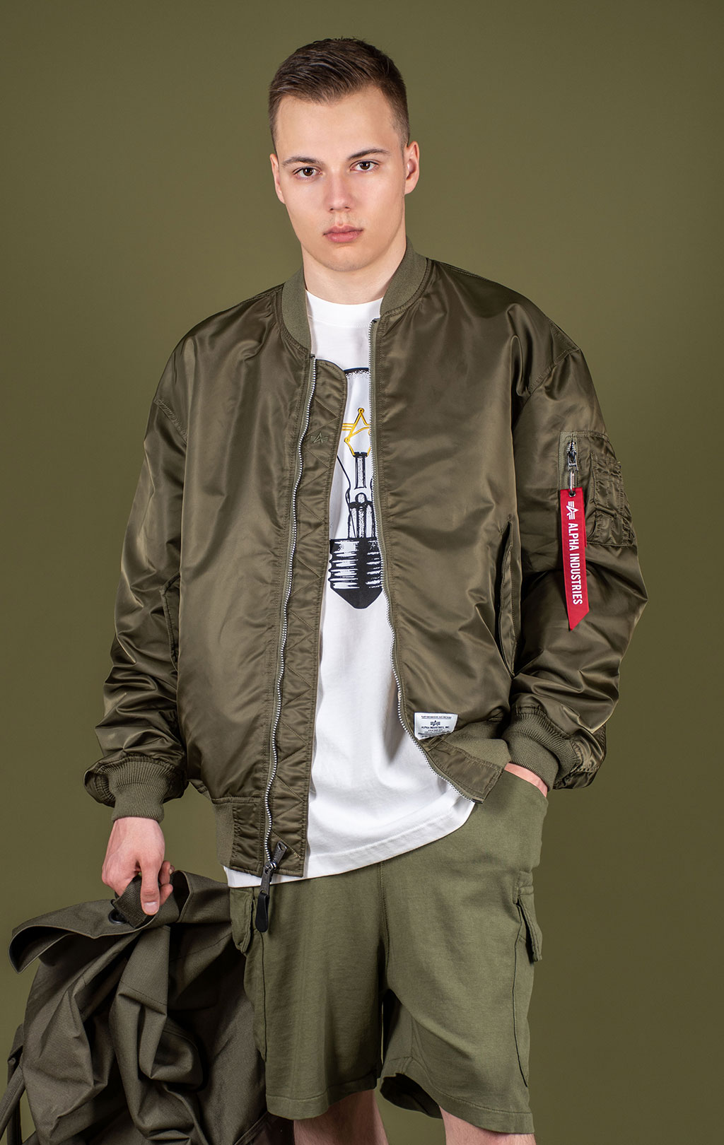 Ветровка ALPHA INDUSTRIES GEN-II FLIGHT JACKET L-2B SS 25 m OG-107 green 