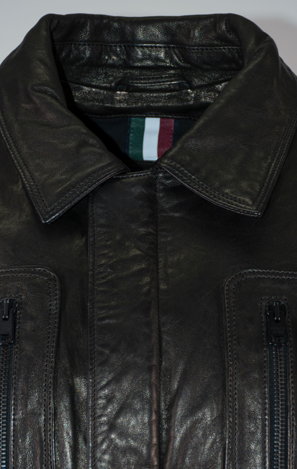 Куртка-пилот AERONAUTICA MILITARE кожа FW 25/26/IT nero (PN 0846) 