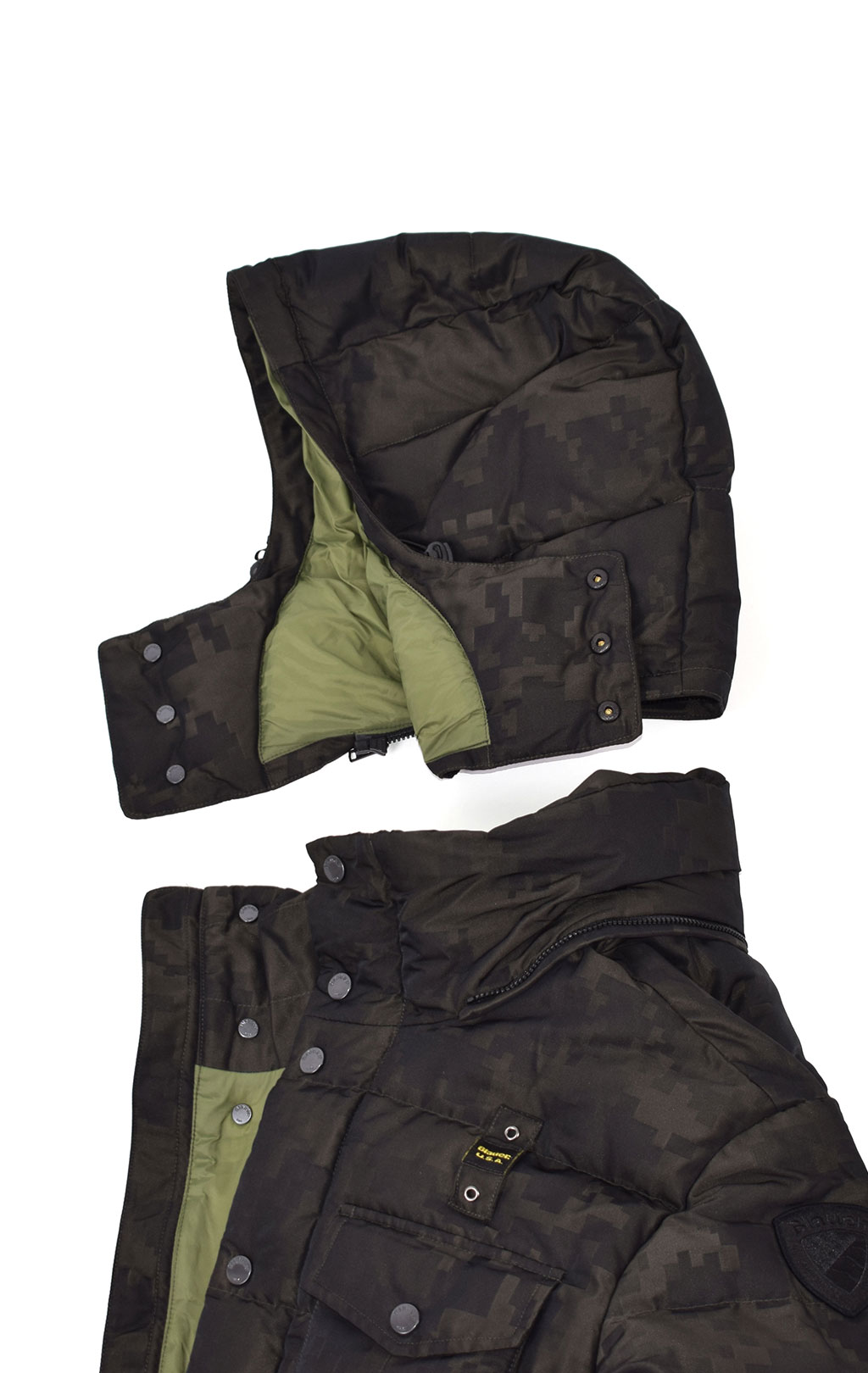 Куртка-пуховик BLAUER SHORT JACKET FW 19/20 camo (005498) 