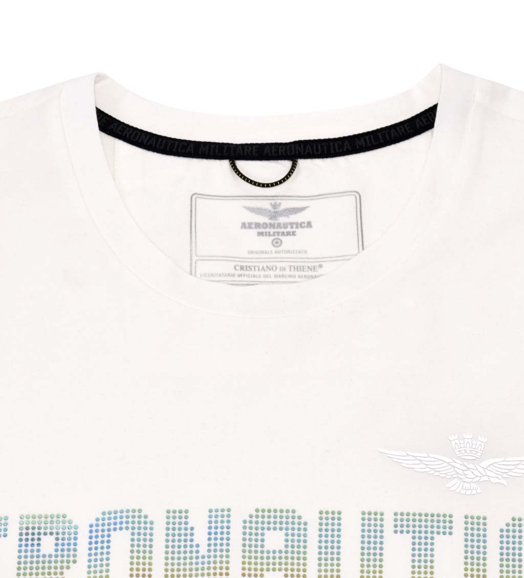 Футболка AERONAUTICA MILITARE SS 21/TR off white (TS 1845) 