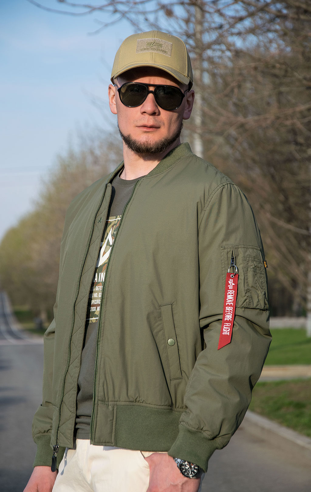 Куртка-бомбер ALPHA INDUSTRIES PRIMALOFT MA-1 sage 