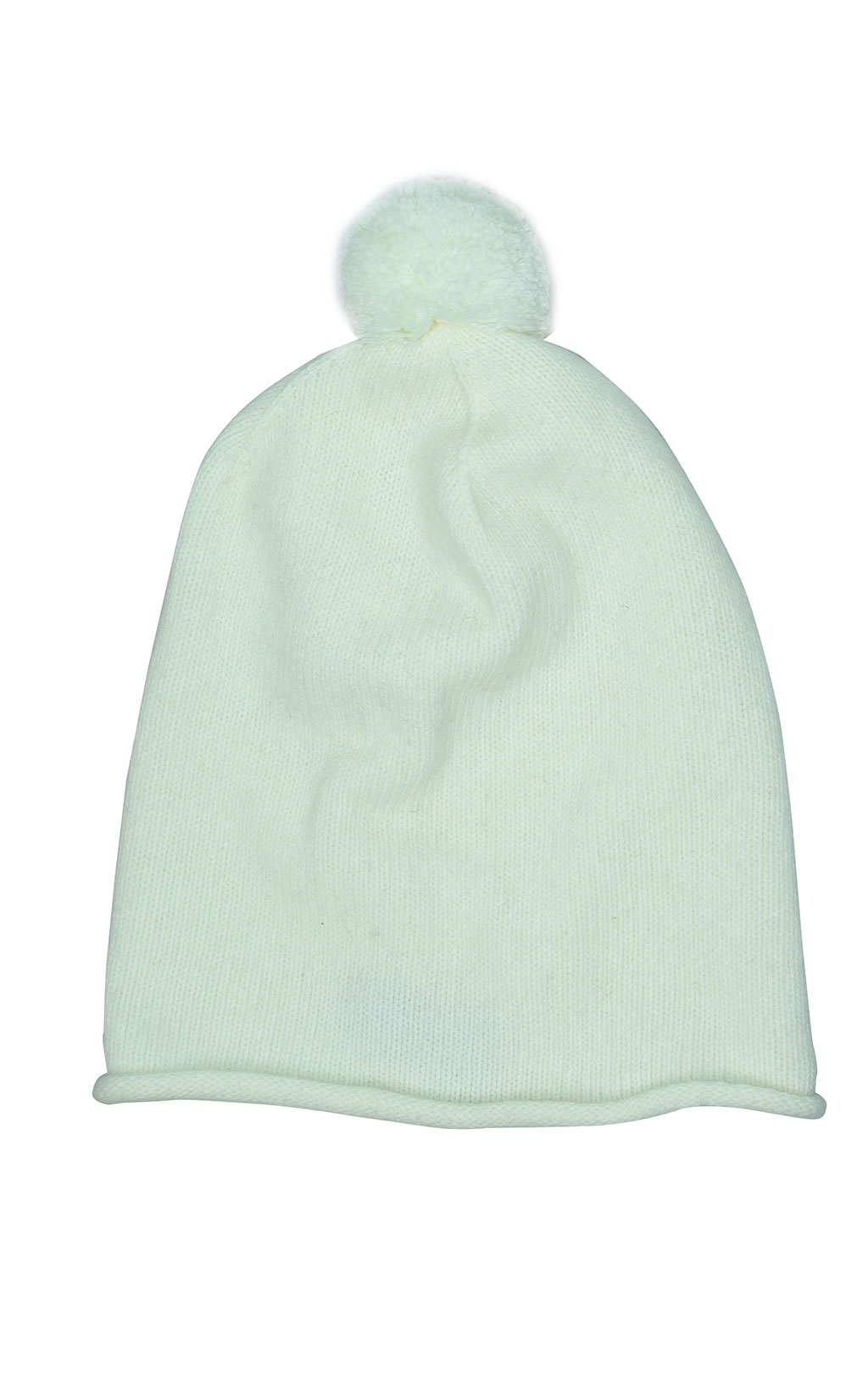 Женская шапка вязаная PARAJUMPERS POMPON HAT milk 