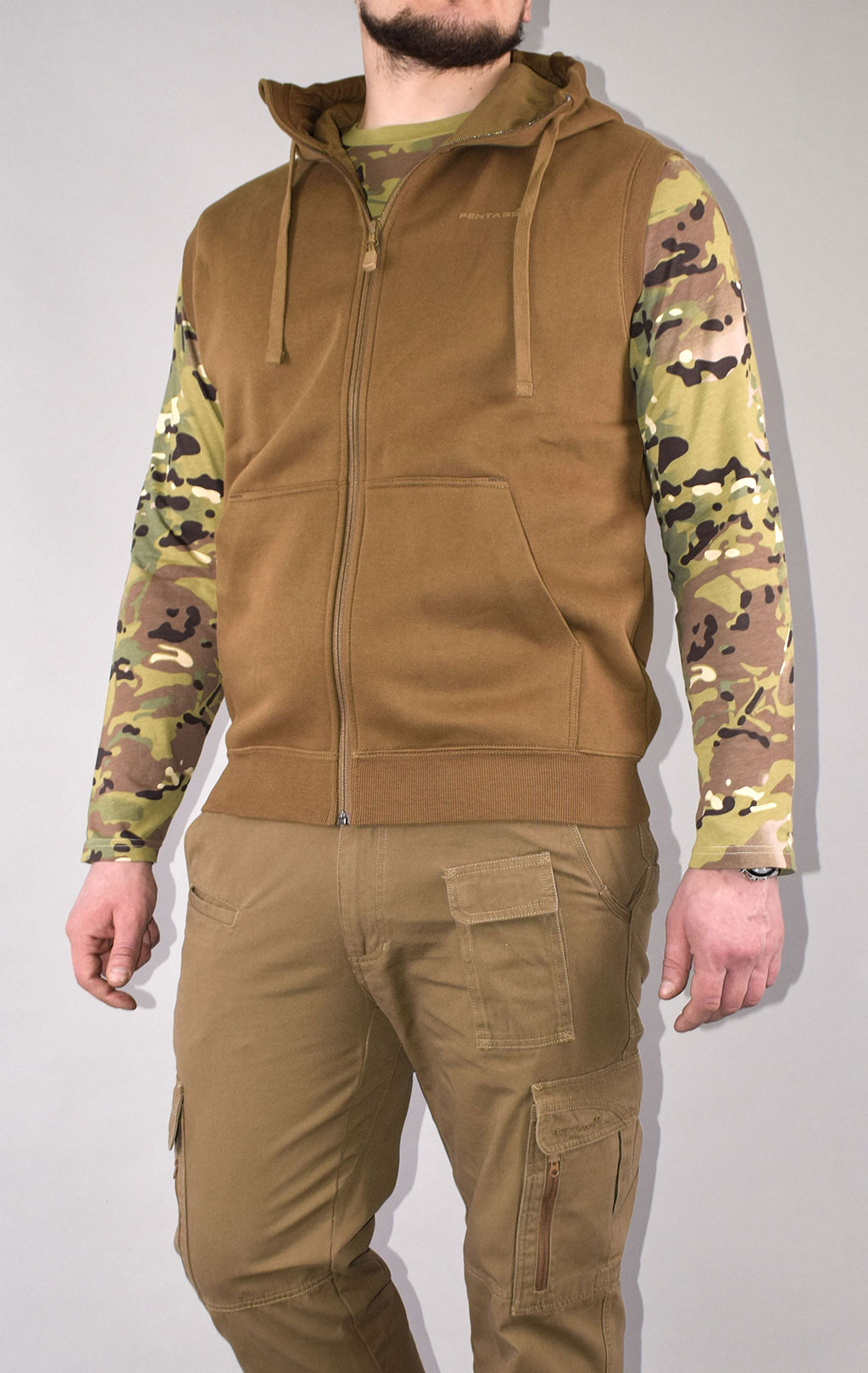 Жилет Pentagon THESPIS sweater хлопок75%/полиэстер25% coyote 08027 