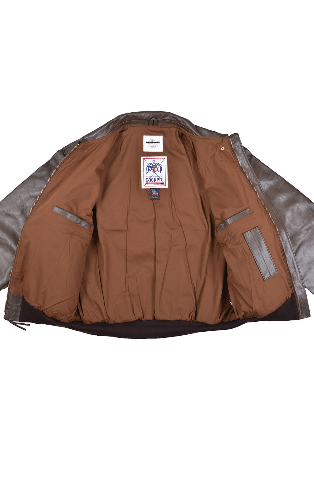 Куртка летная COCKPIT A-2 армейская кожа (Z21K011) 