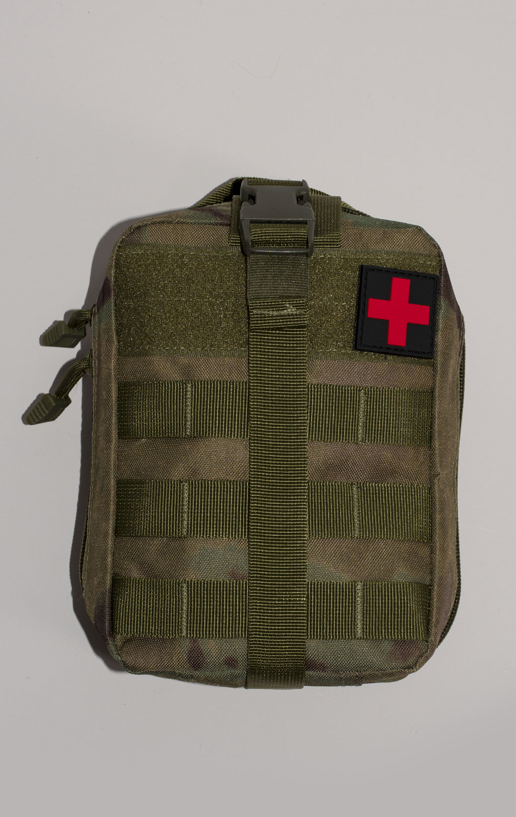 Подсумок медицинский FIRST AID KIT отрывной, с  нашивкой green camo PH-896 Китай