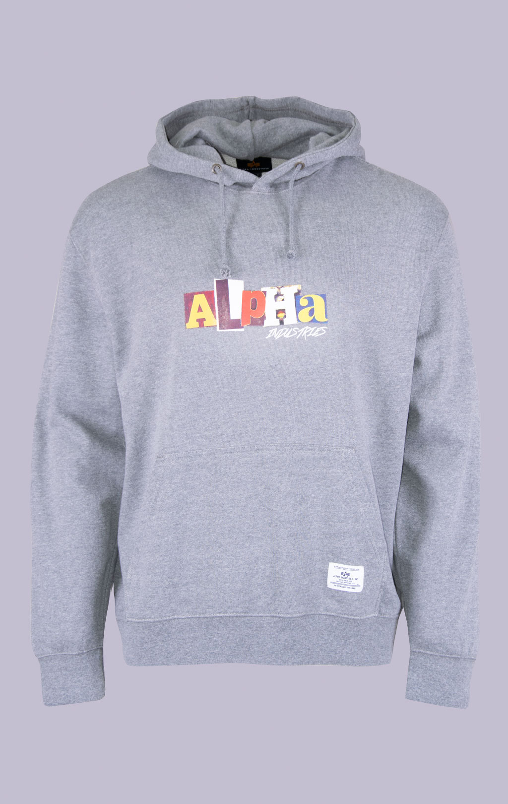 Толстовка ALPHA INDUSTRIES ALPHA RANSOM HOODIE SS 24 m medium charcoal heather 