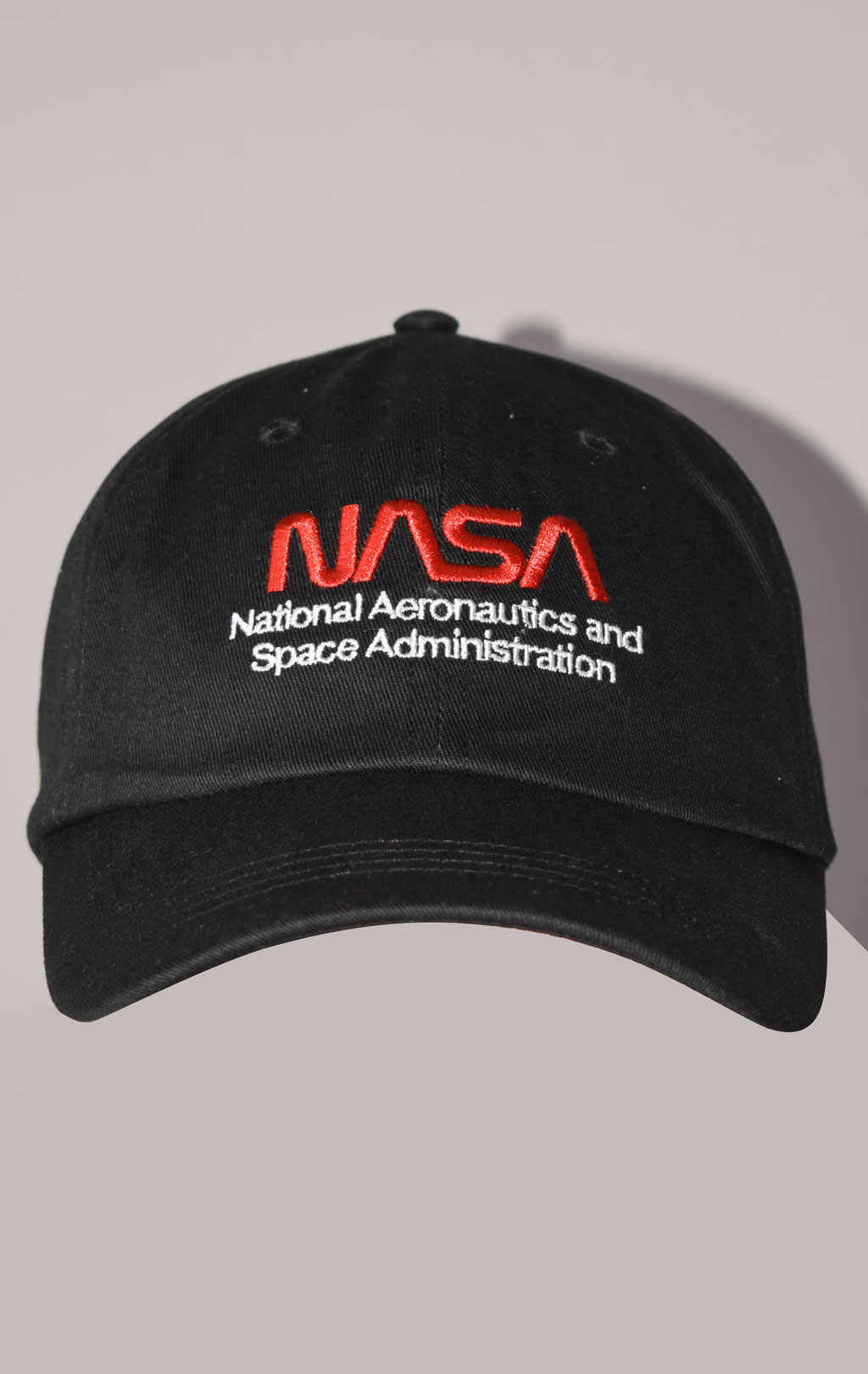 Бейсболка ALPHA INDUSTRIES NASA WORM LOGO CAP SS 23 black 