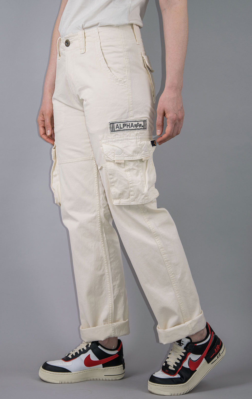 Брюки-карго ALPHA INDUSTRIES JET PANT jet stream white (#101212) 