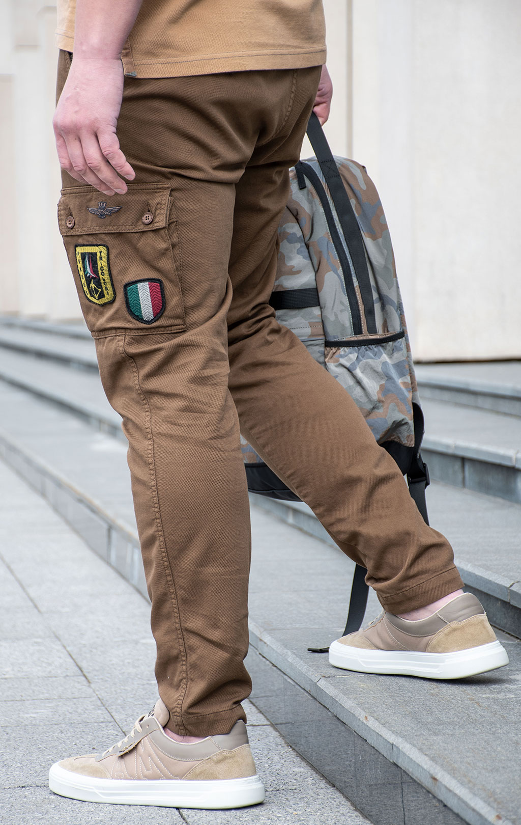 Брюки-карго AERONAUTICA MILITARE SS 24/AL chocolate (PA 1598) 