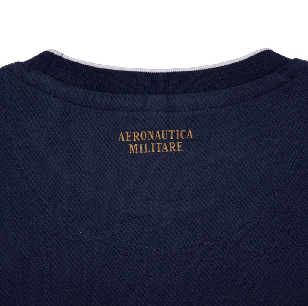 Женский свитшот AERONAUTICA MILITARE SS19 blue navy (FE 1358) 