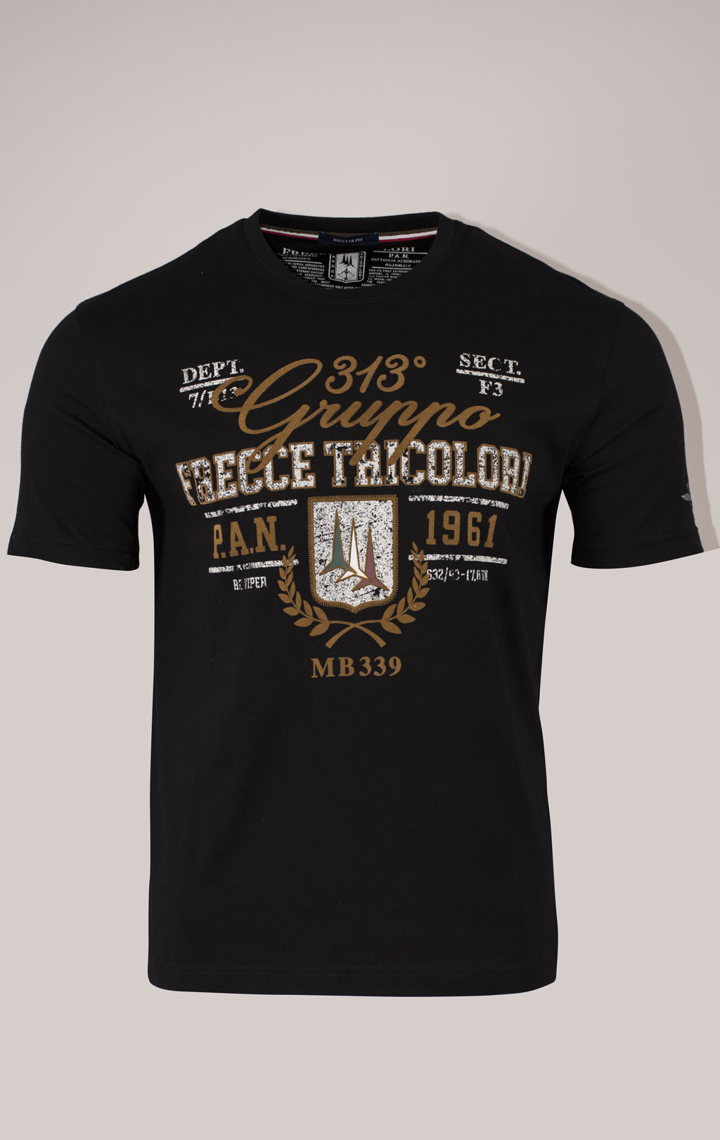 Футболка AERONAUTICA MILITARE SS 24/BD jet black (TS 2221)