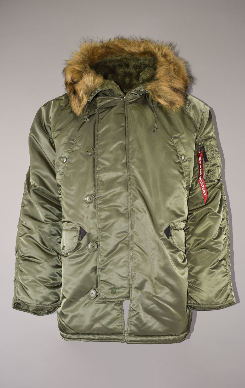 Аляска ALPHA INDUSTRIES CLASSIC N-3B FW 22/23 m sage 