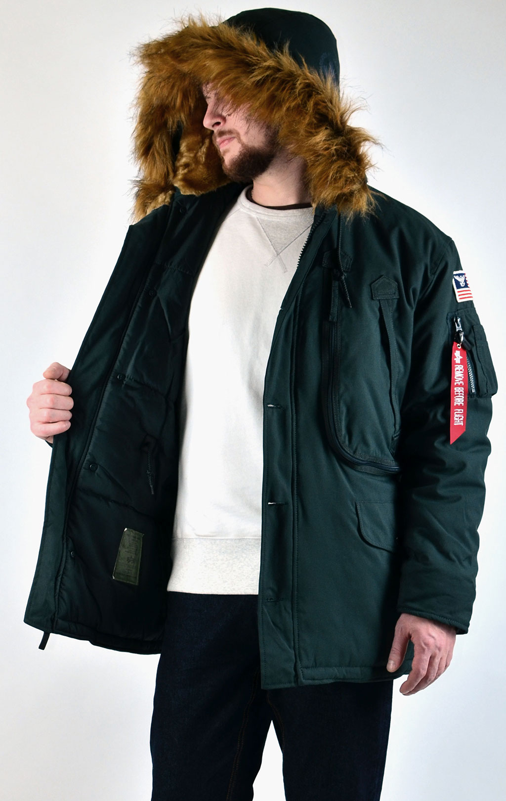 Аляска ALPHA INDUSTRIES POLAR dark petrol 