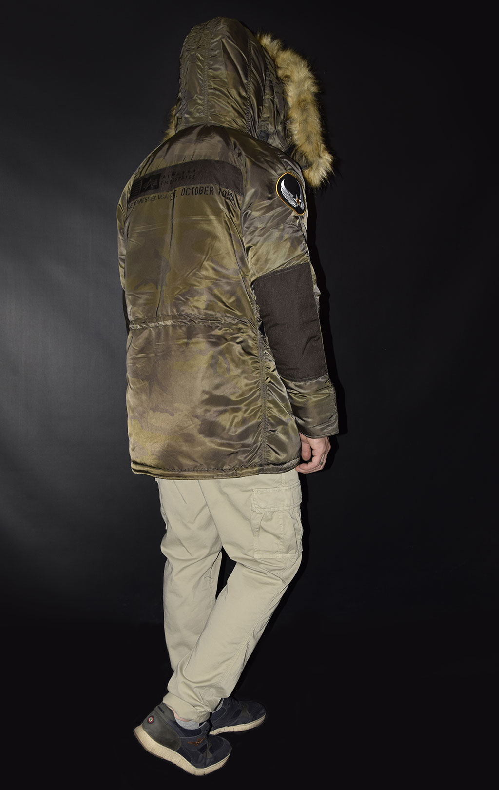 Аляска ALPHA INDUSTRIES AIRBORNE N-3B dark olive camo 