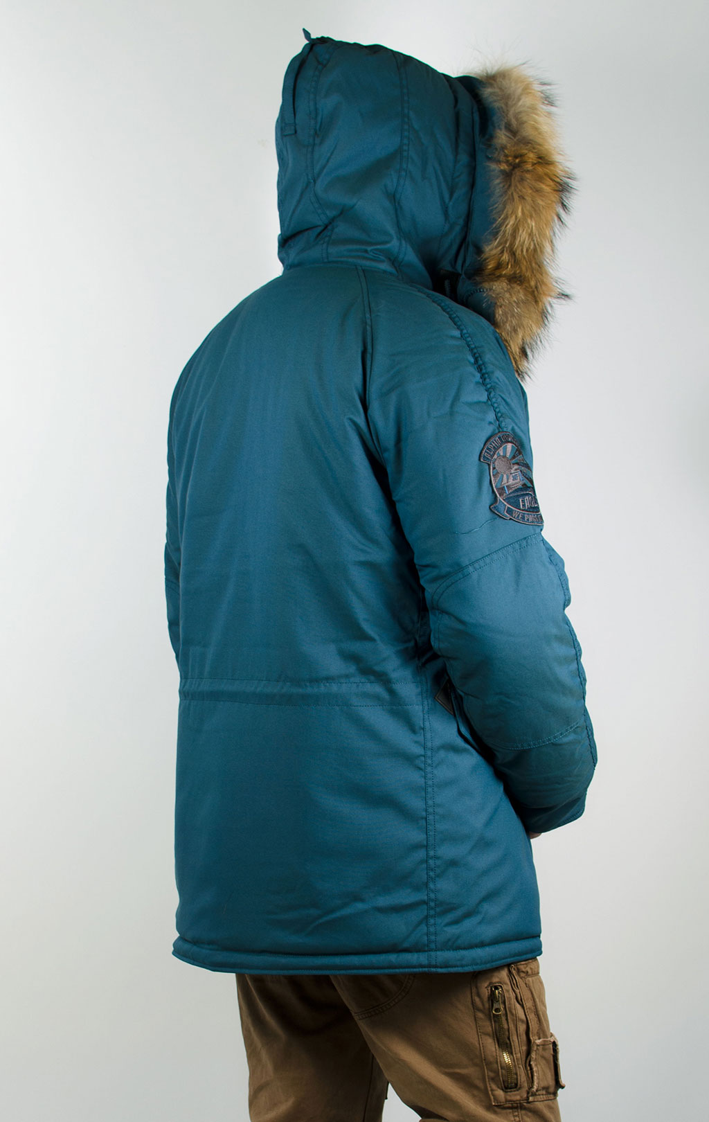 Аляска ALPHA INDUSTRIES EXPLORER натур. мех blue bold 