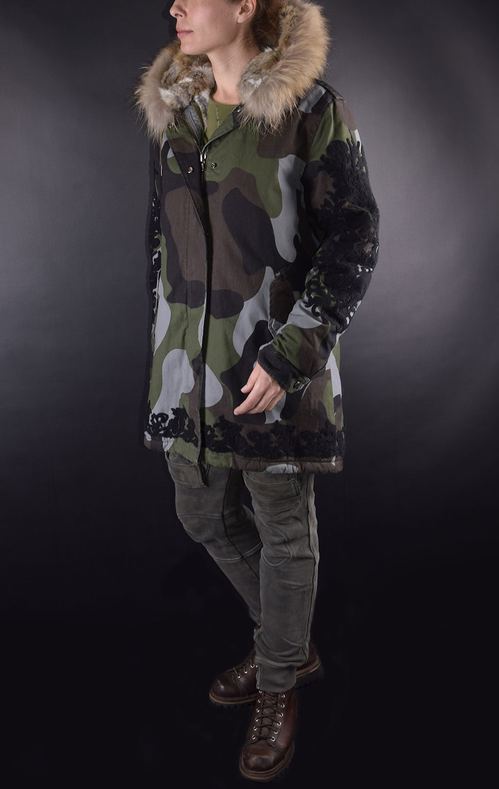 Женская куртка-парка CANADIAN BERNIERES CANVAS COTTON bosco green 