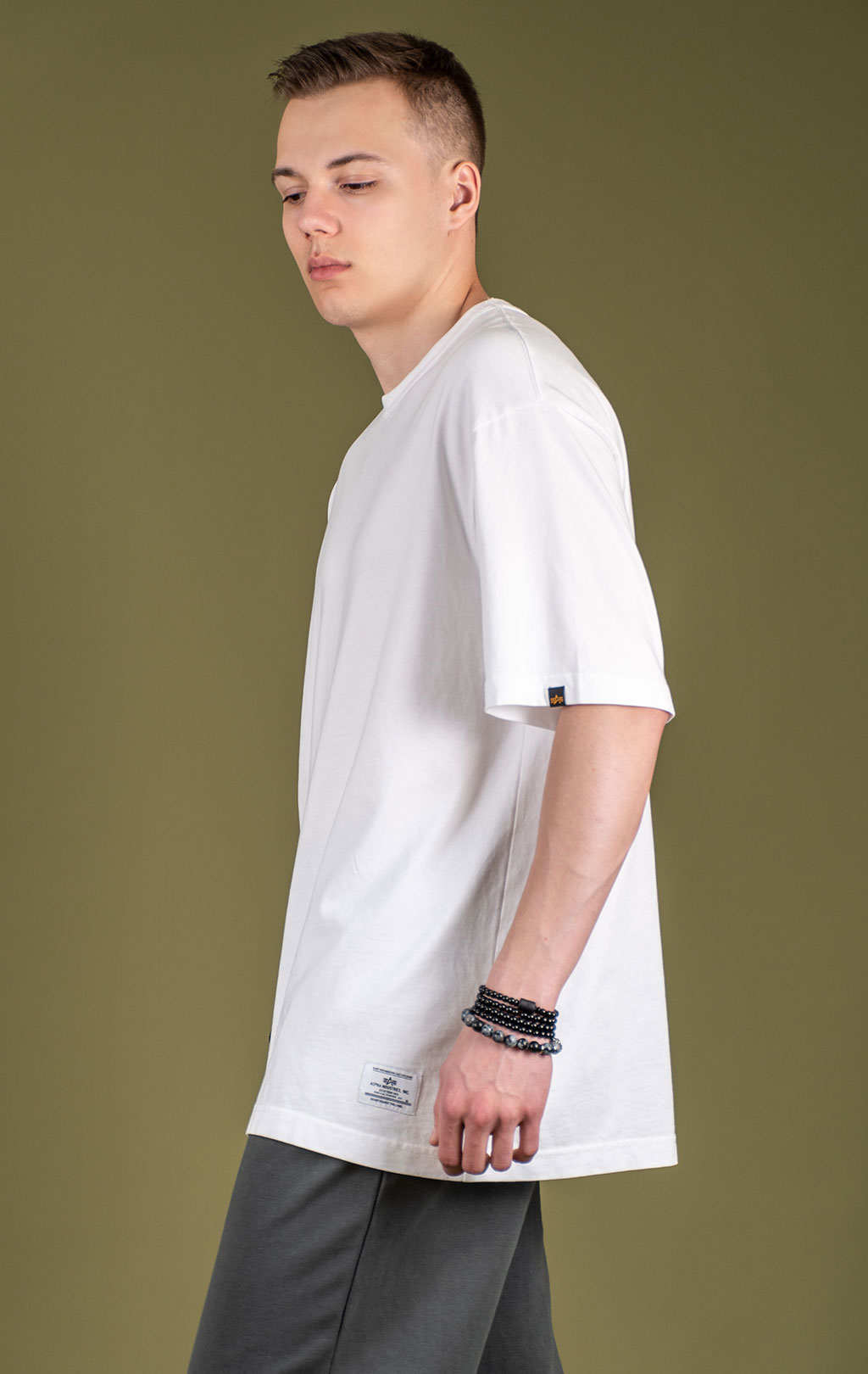Футболка ALPHA INDUSTRIES ESSENTIAL RELAXED TEE SS 25 m white 