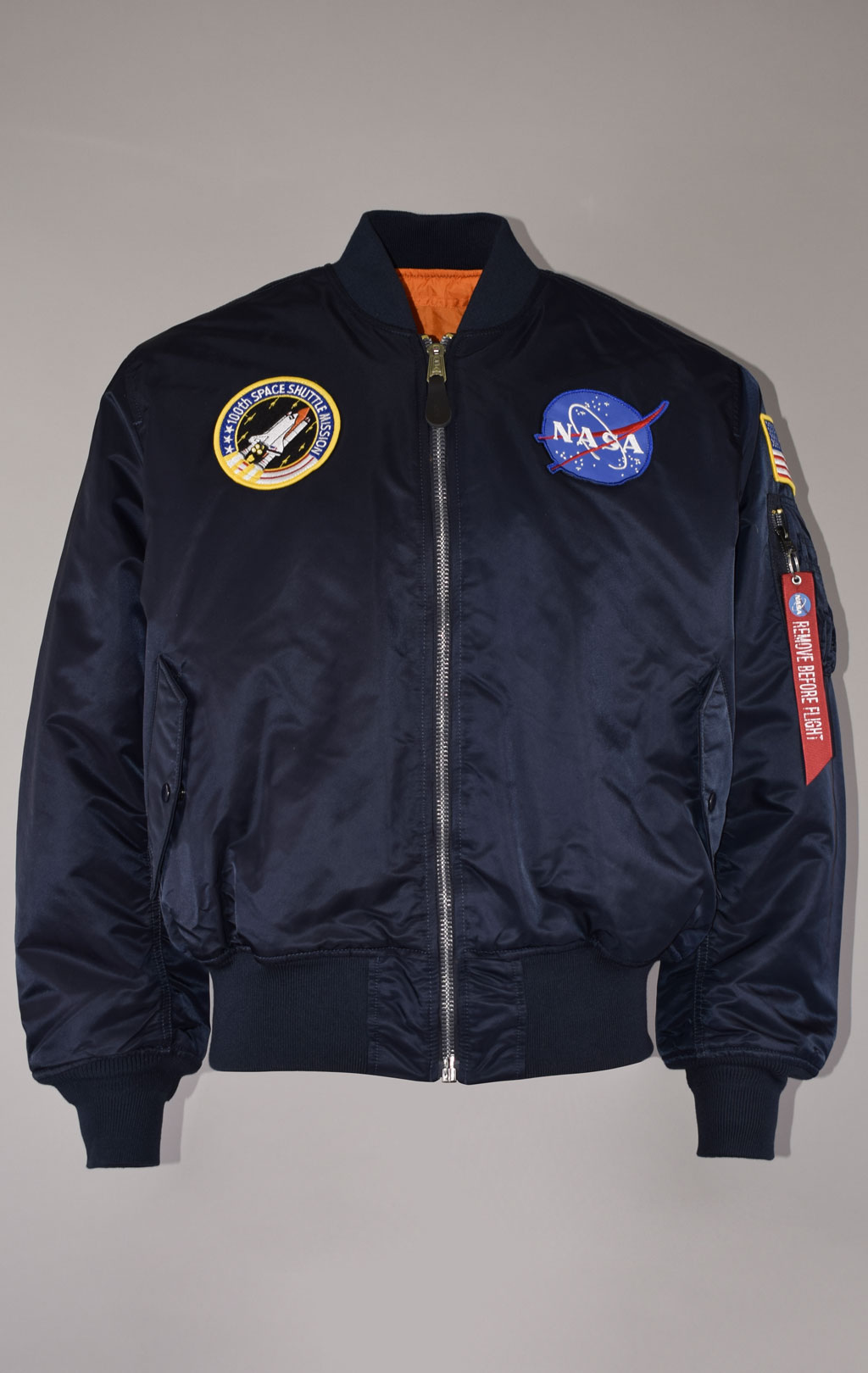 Бомбер ALPHA INDUSTRIES NASA MA-1 original fit FW 22/23 m rep. blue 